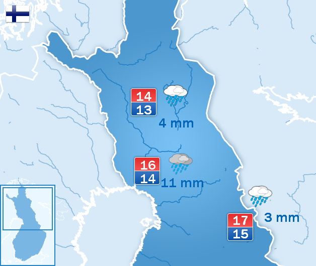 Weersverwachting voor maandag Weersverwachting voor maandag